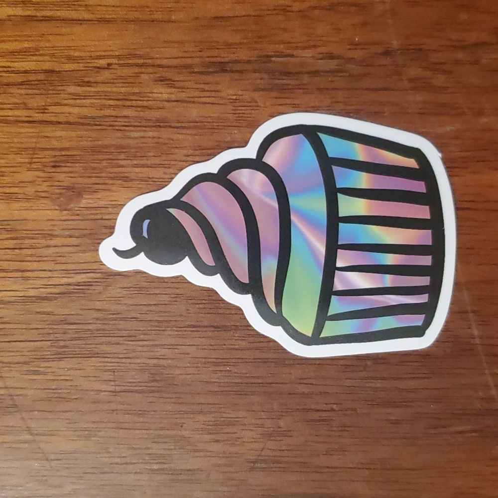 Rainbow Cupcake Sticker